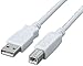 ELECOM �t�F���C�g�R�A����USB2.0�P�[�u�� A-B 0.5m USB2-FS05