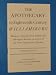 Books : The Apothecary in Eighteenth-Century Williamsburg: Being an Account of His Medical and Chirurgical Services, As Well As of His Trade Practices As a Chymist (Williamsburg Craft Series)