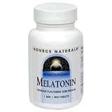 Source Naturals Melatonin, Orange, 1 mg, Tablets, 300 tablets (Pack of 2)