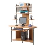 Modern Corner Computer Desk Tower