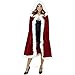 CA Mode Women Christmas Mrs Santa Claus Cloak Xmas Costume Cappa Cloak Cape