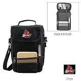 Louisville Cardinals NCAA Duet Wine and Cheese Tote (Black/Grey)