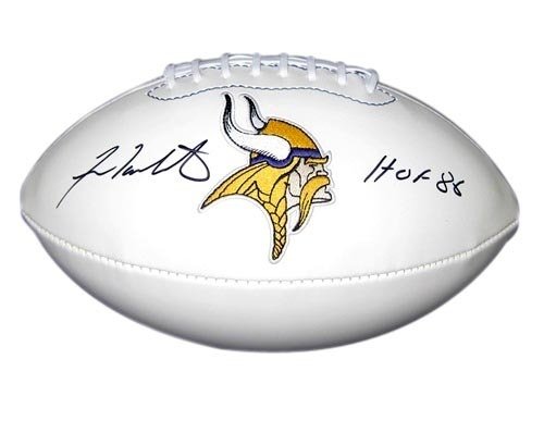 FRAN TARKENTON SIGNED AUTOGRAPHED FOOTBALL MNNESOTA VIKINGS COA + HOLOGRAM