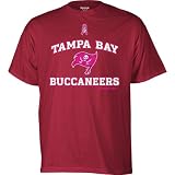 Reebok Tampa Bay Buccaneers Breast Cancer Awareness Ribbon Esque T-Shirt Small