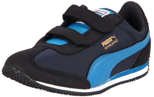 Puma Whirlwind V Sneaker (Toddler/Little Kid/Big Kid),Black/Seaport/Ebony,10 M US Toddler