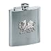 Welsh Dragon 8oz Stainless Steel Hip Flask