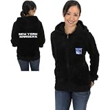 Nhl Rinkside New York Rangers Women's Teddy Bear Jacket-Nhl Shop Exclusive Large