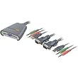 Belkin 2-Port KVM Switch with Audio Support and Built-In Cabling (USB, F1DL102U)