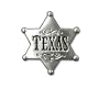 Texas Sheriff Badge Pewter Belt Buckle