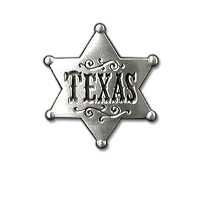 Texas Sheriff Badge Pewter Belt Buckle