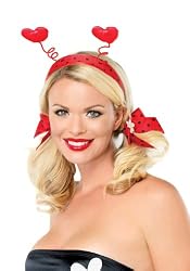 Ladybug Headband And Bows Holiday Costume Party Accessory (Red/Black;One Size)