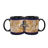 NHL Florida Panthers 11-Ounce Black Nostalgic Mug (2 Pack)