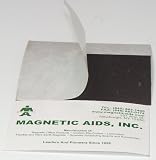 4135T6HBW4L. SL160  Magnetic Business Card Backing with Adhesive  100 pcs/ pack  midweight .030 thick