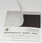 Magnetic Business Card Backing with Adhesive- 100 pcs/ pack- midweight .030" thick