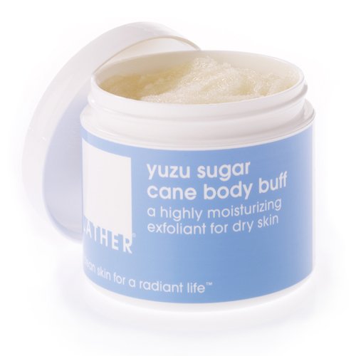 LATHER Yuzu Sugar Cane Body Buff, 4-Ounce Jar