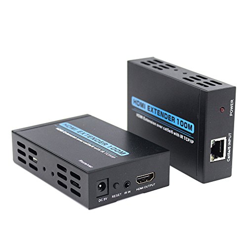 TBS®2230 330ft/100M HDMI Extender Convert HDMI To Standard Over TCP IP Lan Cat5e/6 + IR