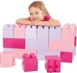 Wader 10520 - Bausteinblock XXL, Girls 24-teilig