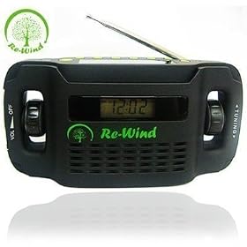 Rewind Wind-up and Solar Powered Radio With Built-in Torch, Environmentally Friendly, Never Needs Batteries!! - Ideal For Walking, Hiking, Camping, Festivlas and Power Cuts