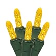 Set of 35 LED Yellow Gold M5 Mini Christmas Lights - Green Wire
