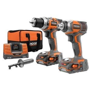 Ridgid ZRR9600 X4 Hyper 18V Cordless Lithium-Ion 1/2 in. Drill Driver and Impact Driver Combo Kit