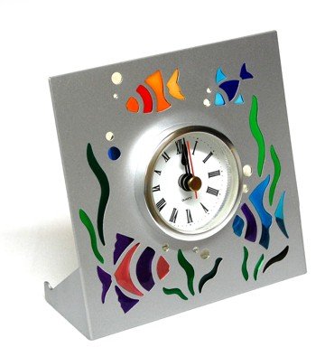 Silver Tropical Fish Table 4.75 (Colorful)