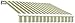 Awntech 12-Feet Maui-LX Left Motor with Remote Retractable Acrylic Awning, 120-Inch Projection, Sage/Cream