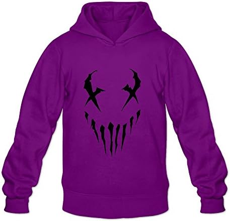 TWSY Men's Mushroomhead Long Sleeve Hoodie Sweatshirt Size XXL Purple,100% Cotton