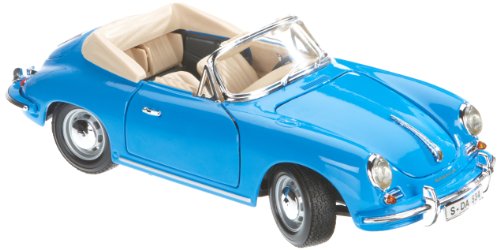 Bburago 15612025BL - Gold 1:18 Porsche 356B Cabriolet (1961), blau Preisvergleich