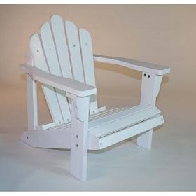 Kids Adirondack Chair Painted White Cedar by 
