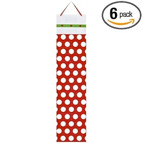 The Gift Wrap Company Mega Dots Christmas Card Holder (Pack of 6)