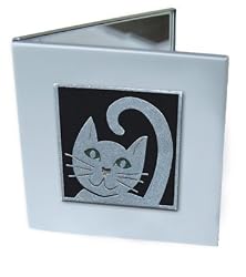 Black Kitty Cat Mirror Compact