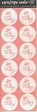 Pink Baby Linen Texture Envelope Seals (CES35)