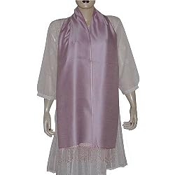 Silk Scarf Rectangular Womens Accessory 19 x 72 inches (psrf162)