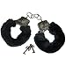 Pl�sch-Handschellen Schwarz-Fur Love Cuffs