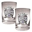 Sacramento Kings 2pc Rocks Glass Set - Primary Logo NBA Basketball