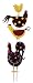Sunset Vista Designs Dan DiPaolo Rise and Shine Chicken Metal Garden Sculpture, 52-Inch Tall