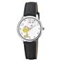 Armitron Women's 900286 Woodstock Silver-Tone Black Strap Character Analog Watch