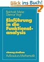 Vieweg Studium, Nr.62, Einf�hrung in die Funktionalanalysis