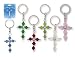 Endless Faith European Crystal Cross Keychain