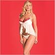 White Christmas Cami w/G-String Set