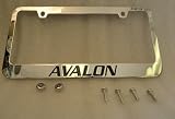Toyota Avalon Chrome Metal License Plate Frame with Logo Screw Caps