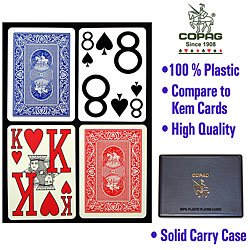 CopagT Poker Size Magnum Index - Blue*Red Setup - Playing Cards > 100% Plastic > Copag