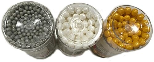 Silver Sugar Pearls, Gold Sugar Beads &amp; White Sugar Beads Set - Decorative Sprinkle Assortments by Viking SmithsTM