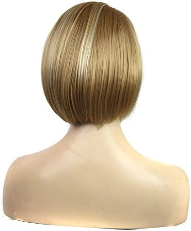 Sexy Womens Short Straight Natural Bob Wig Free Size Synthetic Blonde Party Wigs