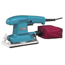 Makita BO3700X6 1.6 Amp 1 3 Sheet Sander with Cloth Dust Bag and 8 Extra Sheets of Sandpaper by Makita
