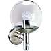 Byron Elro RVS46LA E27 Bulb Stainless Steel Wall Light with PIR Motion Detector and LED Twilight,25w