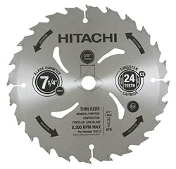 Hitachi 725212B50 7-1/4-Inch 24 Tooth ATB Ripping and Framing Saw Blade with 5/8-Inch and Diamond Knockout Arbor, 50 Pack