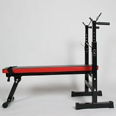 Trainingsbank Hantelbank Fitnessbank 4in1 mit Langhantelstange