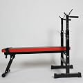 Trainingsbank Hantelbank Fitnessbank 4in1 mit Langhantelstange
