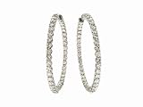 Mega Inside Outside Diamond Hoops Wow! by A.Link